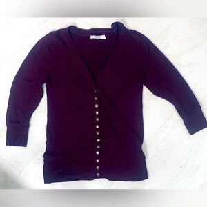 Zenana burgundy cardigan.